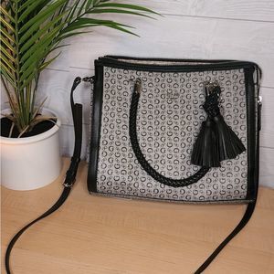 GUESS Crossbody bag  spacious black and grey